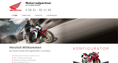 Desktop Screenshot of motorradpartner.com
