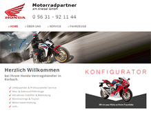 Tablet Screenshot of motorradpartner.com